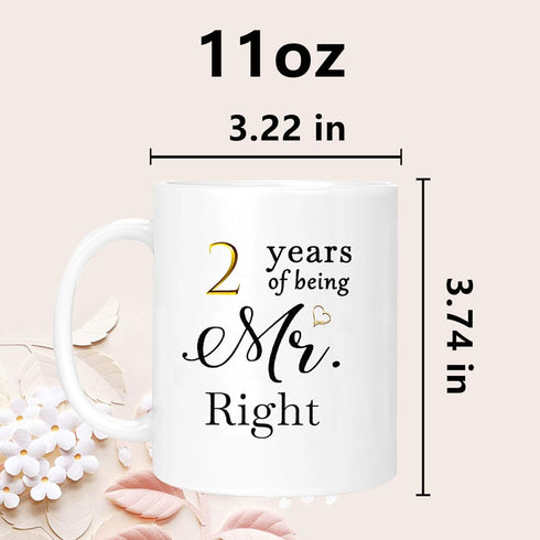 Anniversary Coffee Mugs Set of 2